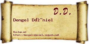Dengel Dániel névjegykártya